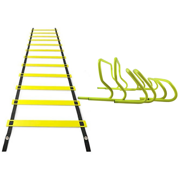 Agility Set - Six Hurdles, 1x 4m & 1x 8m Agility Ladders